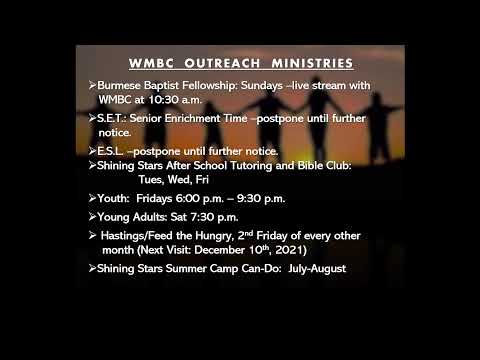 Ward Memorial Baptist Church Live Stream